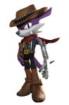 3d_(artwork) anthro canid canine canis cowboy cybernetics cyborg digital_media_(artwork) dipodid fang_the_hunter goblin_king6 hi_res hybrid jerboa machine male mammal rodent sega solo sonic_the_hedgehog_(comics) sonic_the_hedgehog_(series) wolf