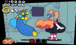 anthro balls bat big_balls big_breasts big_butt big_penis breasts butt genitals huge_penis hyper hyper_genitalia hyper_penis machine male mammal omochao penis robot rouge_the_bat sega size_difference small_but_hung small_dom_big_sub sonic_advance_2 sonic_the_hedgehog_(series) superiorfox