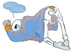  animated_skeleton ass_up blush bone bottomless bound_wrists clothed clothing eli-sin-g_(artist) male not_furry ribbons sans_(undertale) simple_background skeleton undead undertale video_games white_background 