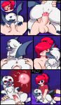 absol balls belly bestiality big_belly blush bodily_fluids clothing comic cum cum_in_pussy cum_in_uterus cum_inside digital_media_(artwork) duo e-01 erection fellatio female female_penetrated feral fur generation_3_pokemon genital_fluids genitals hair hi_res human human_on_feral humanoid_genitalia humanoid_penis impregnation internal interspecies kissing male male/female male_penetrating male_penetrating_female mammal nintendo nude open_mouth oral penetration penile penile_penetration penis pokemon pokemon_(species) pokephilia pregnant pregnant_female purple_eyes pussy red_eyes red_hair sex simple_background size_difference smile tongue translucent translucent_body uterus vaginal vaginal_penetration white_body white_fur