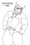  asgore_dreemurr bulge clothing drayo male musclegut muscular muscular_male stripper undertale underwear video_games 