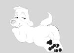 anthro balls genitals jay_ward_productions male mr._peabody mr._peabody_and_sherman pawfunk_(artist) pawpads paws smile solo underpaws_(artist)