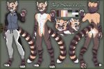  absurd_res anthro clothed clothing digital_media_(artwork) english_text felid feline felis fluffy fluffy_tail fur hi_res leopardus looking_at_viewer male mammal markings open_mouth pampas_cat refference rinkamo simple_background smile solo striped_markings striped_tail stripes tail tail_markings teeth text 