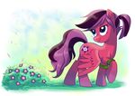  adlynh blue_eyes equine eyelashes fan_character feathered_wings feathers female feral grass hair hooves mammal my_little_pony nude pegasus plant purple_hair solo standing wings 