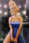  anthro breasts canid canine cleavage clothed clothing container cup diane_foxington dreamworks drinking_glass female fox fur glass glass_container glass_cup grimy291 hi_res inner_ear_fluff mammal solo the_bad_guys tuft wine_glass 