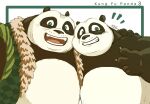  anthro bear belly black_and_white_fur dreamworks duo father_(lore) father_and_child_(lore) father_and_son_(lore) giant_panda green_eyes kung_fu_panda li_shan_(kung_fu_panda) male mammal master_po_ping overweight parent_(lore) parent_and_child_(lore) parent_and_son_(lore) pla0net5lai8ka smile son_(lore) 
