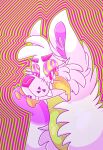 2017 abstract_background ambiguous_gender bodily_fluids bright_colors bust_portrait canid canine cel_shading claws colorful_theme digital_drawing_(artwork) digital_media_(artwork) dripping duskky eyebrows feral fur green_eyes head_tuft inner_ear_fluff jaspering mammal pawpads paws pink_claws pink_eyebrows pink_nose portrait psychedelic psychedelic_background purple_eyes purple_inner_ear purple_inner_ear_fluff ringed_eyes saliva saliva_drip shaded smile snout solo surgical_suture teeth tongue tongue_out tuft whisker_spots white_body white_fur yellow_pawpads yellow_tongue