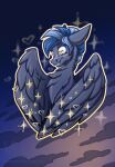 big_wings equid equine fan_character feathers feral hasbro heart_eyes heart_symbol hi_res male mammal my_little_pony mythological_creature mythological_equine mythology pegasus pixi_feather simple_background sky solo stirren wings