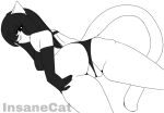 anthro clothing domestic_cat felid feline felis female gloves handwear insanecat lingerie looking_at_viewer mammal solo