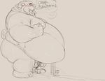  balls bear belly belly_overhang blush camera cum english_text erection galvinwolf lacation male mammal moobs obese orgasm overweight penis sex_toy text vibrator 