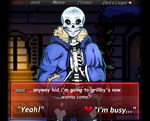  animated_skeleton bone clothing english_text looking_at_viewer male not_furry sans_(undertale) skeleton smile standing text undead undertale video_games 
