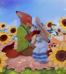  2016 anthro canine disney female fox judy_hopps lagomorph littlepolka male mammal nick_wilde rabbit zootopia 