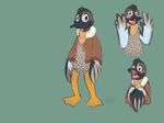  avian beak bird blush bottomless clothed clothing duck expressions featureless_crotch flat_colors full-length_portrait half-length_portrait jacket kaptcha looking_at_viewer male neckerchief open_mouth portrait raised_arm signature smile solo standing tachi_(kaptcha) tongue 