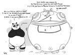  2015 balls bear bed belly black_and_white bound clothing cum cum_inflation dreamworks forced hyper inflation ink kung_fu_panda large_genitals leaking mammal master_shifu monochrome navel orgasm overweight panda paws penis po red_panda robe rough_(disambiguation) round sex shaded size_difference starfig 
