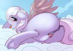  2016 animal_genitalia animal_pussy anus blush butt cloud equine equine_pussy female feral friendship_is_magic hooves lying mammal my_little_pony pegasus pussy pussy_juice ratofdrawn saliva tongue tongue_out wings 