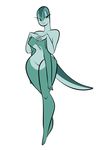  anthro breasts cross_country_cartoons eyelashes female herny lizard reptile scalie simple_background smile solo tex_avery white_background 