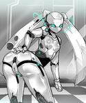  animated anthro blue_eyes breasts checkered_floor cute digital_media_(artwork) disney drossel_von_flugel female fireball_(series) humanoid looking_at_viewer machine not_furry nude pussy robot simple_background solo unknown_artist 