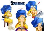  2016 anthro areola balls big_breasts breasts captured cleavage clothed clothing crossgender cuisine erect_nipples erection fellatio female forced hedgehog male mammal nipples oral penetration penis pussy rape sex sonic_(series) sonic_the_hedgehog vaginal vaginal_penetration 
