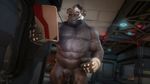  1boy 3d erection glasses gorilla male_focus muscle nude overwatch pecs penis solo source_filmmaker testicles winston_(overwatch) 