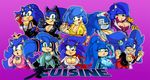  2016 anthro big_breasts breasts cleavage clothed clothing crossgender cuisine female hedgehog mammal sonic_(series) sonic_the_hedgehog 