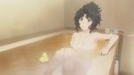  1girl amagami bath black_hair blush breasts female indoors legs long_hair screencap solo tanamachi_kaoru 
