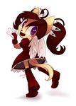  anthro black_hair cat clothing feline female fur gloves hair honey_the_cat long_hair mammal pigtails simple_background solo sonic_(series) vallionshad white_background yellow_fur 
