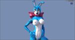  3d_(artwork) animatronic blue_skin breasts digital_media_(artwork) disembowell_(artist) erect_nipples female five_nights_at_freddy&#039;s five_nights_at_freddy&#039;s_2 green_eyes lagomorph lips looking_at_viewer machine mammal nipples pussy rabbit robot toy_bonnie_(fnaf) video_games white_skin 