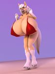  3d_(artwork) anthro anthroanim big_breasts bra breasts clothing digital_media_(artwork) equine female front_view hair horse huge_breasts hyper hyper_breasts karen_(jennifer) looking_at_viewer mammal open_mouth pose simple_background smile solo underwear 