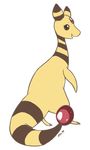  ampharos female feral maim nintendo pok&eacute;mon simple_background solo video_games white_background 