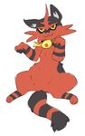  feline maim mammal nintendo pok&eacute;mon simple_background solo torracat video_games 