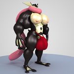  2016 3d_(artwork) abs amphibian anthro anthroanim armpits biceps bulge clothing digital_media_(artwork) greninja long_tongue looking_at_viewer male muscular muscular_male navel nintendo nipples pecs pok&eacute;mon sebastian_greninja simple_background solo speedo standing swimsuit tongue tongue_out video_games 