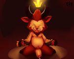  anthro balls belt erection eyes_closed front_view furfit horn humanoid_penis kneeling league_of_legends male mammal nipples nude partially_retracted_foreskin penis pinup pose precum satyr signature slightly_chubby solo spread_legs spreading teemo_(lol) tongue tongue_out uncut video_games yordle 