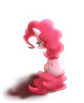  2016 blue_eyes cutie_mark earth_pony equine ezpups female feral friendship_is_magic hair hi_res horse looking_down mammal my_little_pony pink_hair pinkie_pie_(mlp) pony sad simple_background sitting solo white_background 
