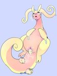  2015 ahegao egg female goodra long_tail looking_pleasured nintendo open_mouth oviposition pok&eacute;mon pussy pussy_juice raikissu shiny_pok&eacute;mon simple_background slime solo thick_tail tongue tongue_out video_games 