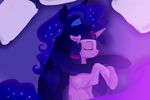  friendship_is_magic jbond my_little_pony painting princess_luna_(mlp) silfoe sleeping twilight_sparkle_(mlp) 