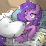  bed equine friendship_is_magic fur hair hat horse john_joseco mammal my_little_pony pillow pink_fur pony purple_hair screwball_(mlp) solo teeth 