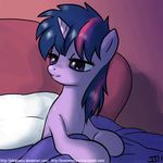  bed equine friendship_is_magic fur hair horn john_joseco mammal multicolored_hair my_little_pony pillow purple_eyes purple_fur solo tired twilight_sparkle_(mlp) unicorn 