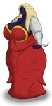  big_breasts blonde_hair breasts cleavage clothed clothing dress eddy_okapi female hair huge_breasts jynx lips looking_at_viewer nintendo overweight pok&eacute;mon solo video_games wide_hips 