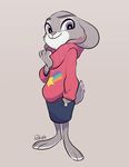  2016 anthro disney duo female fur judy_hopps lagomorph mammal rabbit rikuta zootopia 