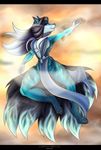  anthro blue_eyes breasts dark_guardian_corporation detailed_background digital_media_(artwork) female fur furry_art hair invalid_tag looking_at_viewer mammal nude paws solo 