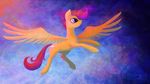  2013 cutie_mark equine eyelashes feathered_wings feathers female feral friendship_is_magic fur hair hooves mammal my_little_pony nude orange_feathers orange_fur pegasus purple_eyes purple_hair scootaloo_(mlp) shaadorian simple_background solo spread_wings wings 