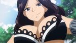  animated animated_gif breasts brown_hair cana_alberona cleavage fairy_tail large_breasts long_hair 