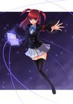  corvus_corax seifuku thigh-highs umineko_no_naku_koro_ni ushiromiya_ange 