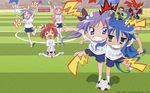  hiiragi_kagami hiiragi_tsukasa izumi_konata kobayakawa_yutaka lucky_star soccer takara_miyuki 