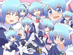  animal_ears ayasaki_hayate blue_eyes blue_hair blush cat_ears crossdressing hayate_no_gotoku! komeko5 maid male_focus open_mouth otoko_no_ko smile tears thighhighs zettai_ryouiki 