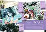  black_rock_shooter black_rock_shooter_(character) chroma_of_wall gumi hatsune_miku megurine_luka tansuke vocaloid 