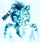  2016 anthro blue_fur clothing english_text feline fur furrytiger_2012 hair male mammal sketch solo surprise text tiger traditional_media_(artwork) undressing 