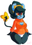  alexis anthro atherol big_breasts breasts clothed clothing fancharacter humanoid lexi luxray miss_moosie nintendo pok&eacute;mon sweater turtle_neck video_games 