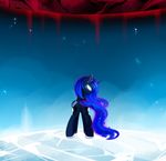  cosmic_hair cutie_mark equine feathered_wings feathers featureless_crotch female feral friendship_is_magic glowing glowing_eyes hooves horn magnaluna mammal my_little_pony nude princess_luna_(mlp) solo standing white_eyes winged_unicorn wings 