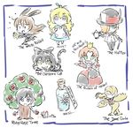  alice_(wonderland)_(cosplay) alice_in_wonderland animal_ears blake_belladonna bunny_ears cat_ears cheshire_cat cheshire_cat_(cosplay) cosplay dodo_(bird) dove_bronzewing glass_bottle highres iesupa mad_hatter mad_hatter_(cosplay) multiple_girls nora_valkyrie queen_of_hearts queen_of_hearts_(cosplay) roman_torchwick ruby_rose rwby teapot tree_costume velvet_scarlatina weiss_schnee white_rabbit white_rabbit_(cosplay) yang_xiao_long 